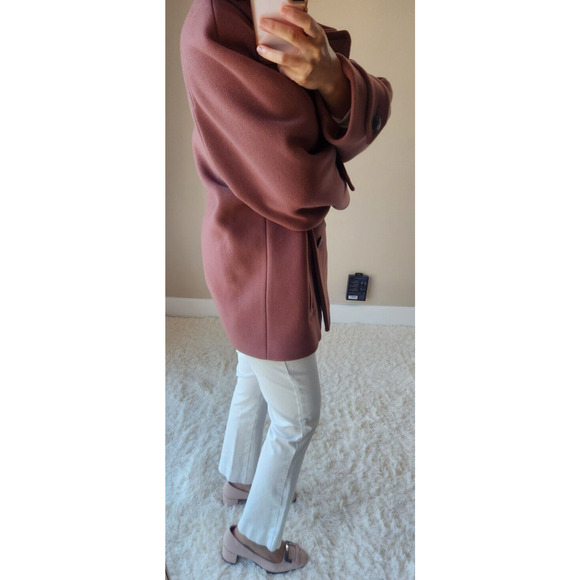 NWT Ba&sh Double Breasted Wool Coat Size 0 US 2 Pink Red - Picture 2 of 12